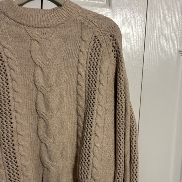And Now This Cozy Cable Knit Sweater Cream size XS - Picture 5 of 8